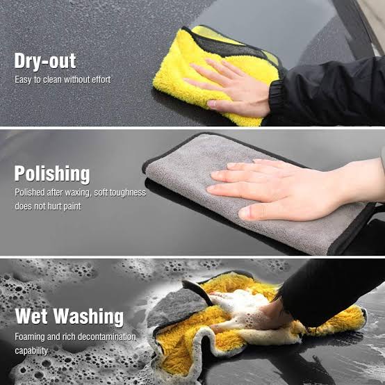 Set Of 3 Microfiber Car Cleaning Cloth, Car Care Cleaning Cloth Wash Towels, Microfiber Towel for Car Cleaning Wash, Car Drying Cloth, Automobile Cleaning Towel, Durable Microfiber Car Cleaning Accessory Set Of 3 Microfiber Car Cleaning Cloth, Car Care Cleaning Cloth Wash Towels, Microfiber Towel for Car Cleaning Wash, Car Drying Cloth, Automobile Cleaning Towel, Durable Microfiber Car Cleaning Accessory